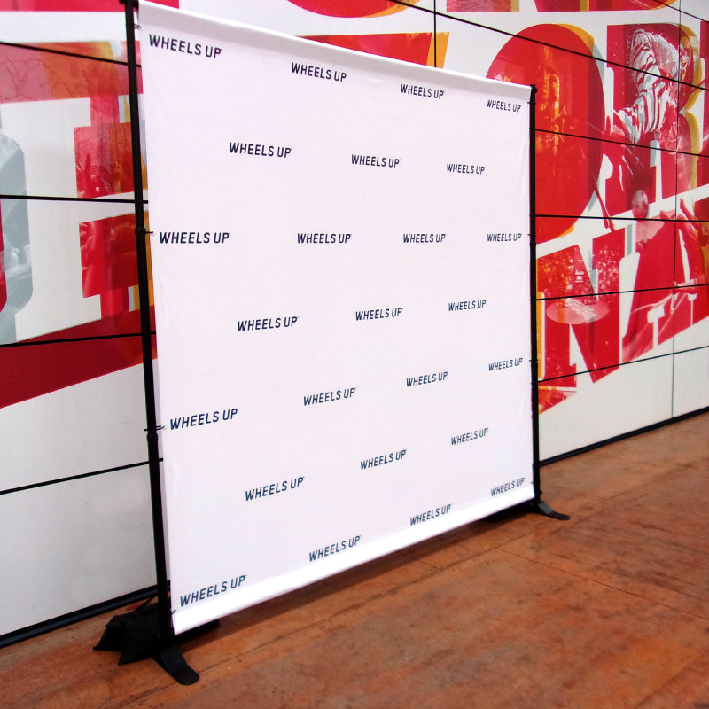 Stand Up Rounded Backdrop Sign Backdrop/Banner with Stand – Print Palace